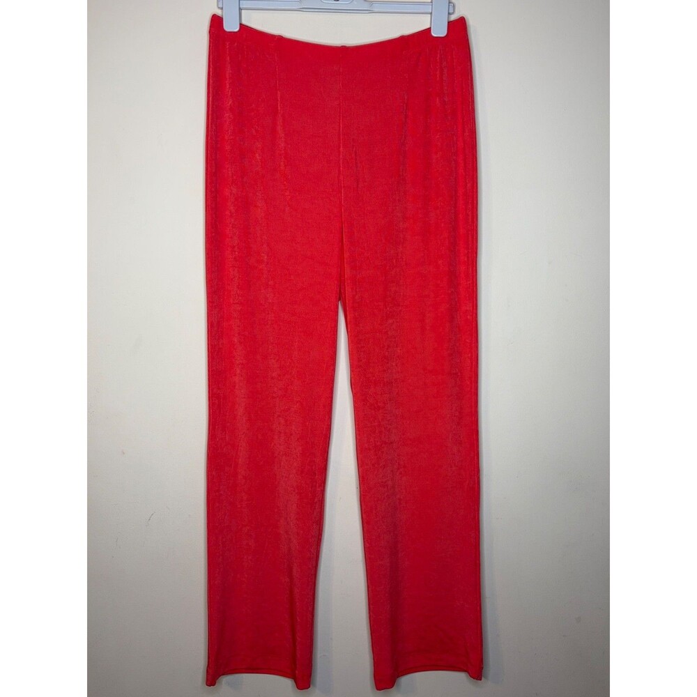 Chicos Travelers Coral Pull On No Tummy Pants Size 2T  12/14